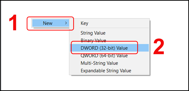 Thao t&aacute;c tạo mới file ScreenshotIndex 